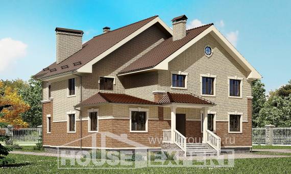 300-004-Л Проект двухэтажного дома, уютный коттедж из твинблока, Семей