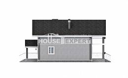 150-007-П Проект двухэтажного дома мансардный этаж, бюджетный коттедж из арболита Павлодар, House Expert
