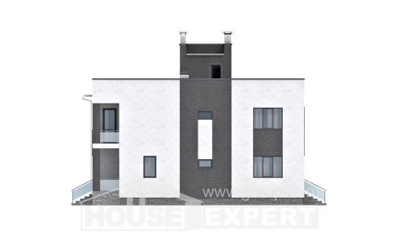 225-001-П Проект двухэтажного дома, средний загородный дом из бризолита Семей, House Expert