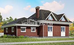 290-002-П Проект двухэтажного дома с мансардным этажом и гаражом, классический загородный дом из поризованных блоков Кокшетау, House Expert