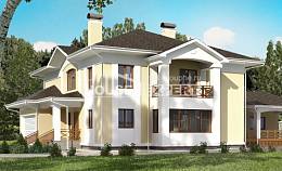 375-002-Л Проект двухэтажного дома, гараж, просторный домик из кирпича Талдыкорган, House Expert