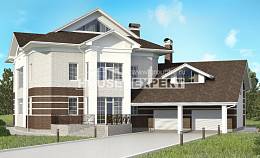 410-001-П Проект двухэтажного дома, гараж, огромный домик из кирпича, Нур-Султан