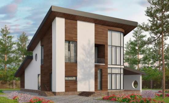 230-001-П Проект двухэтажного дома с мансардным этажом, классический коттедж из кирпича Костанай | Проекты домов от House Expert
