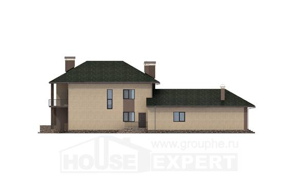 305-003-П Проект двухэтажного дома, уютный домик из теплоблока Актобе, House Expert