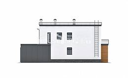 260-002-П Проект двухэтажного дома и гаражом, огромный домик из поризованных блоков Темиртау, House Expert