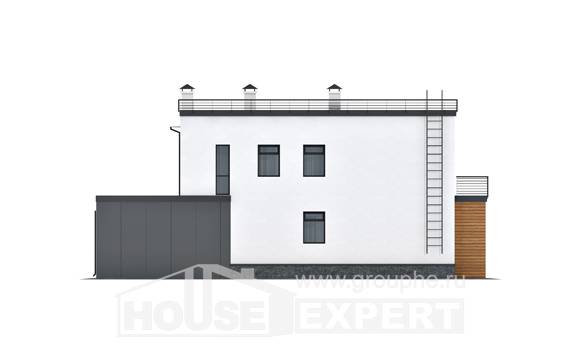 260-002-П Проект двухэтажного дома, гараж, красивый загородный дом из керамзитобетонных блоков Туркестан, House Expert