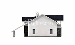 155-010-П Проект двухэтажного дома с мансардой, гараж, небольшой дом из газобетона Уральск, House Expert