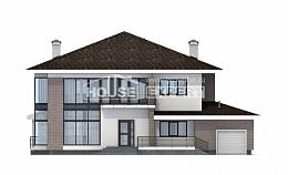275-002-П Проект двухэтажного дома, гараж, красивый домик из кирпича Павлодар, House Expert