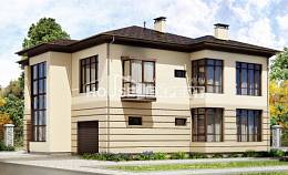 300-006-П Проект двухэтажного дома и гаражом, классический дом из кирпича Шымкент, House Expert