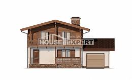 200-011-П Проект двухэтажного дома с мансардным этажом, простой дом из твинблока, Тараз