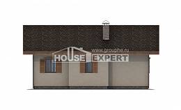 090-002-Л Проект одноэтажного дома, экономичный коттедж из кирпича Караганда, House Expert