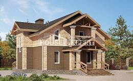160-014-П Проект двухэтажного дома, экономичный дом из газосиликатных блоков, Петропавловск