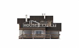 210-006-П Проект двухэтажного дома мансардой, классический домик из кирпича, House Expert