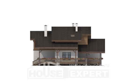 210-006-П Проект двухэтажного дома мансардой, средний домик из кирпича Павлодар, House Expert