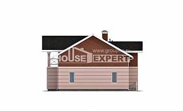 155-009-Л Проект двухэтажного дома с мансардой, скромный дом из пеноблока, House Expert