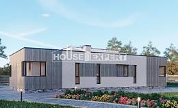 175-001-Л Проект одноэтажного дома, простой дом из блока Костанай, House Expert